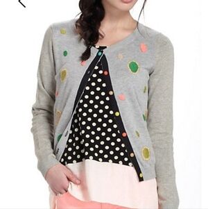 Anthropologie Charlie & Robin Solaris Cardigan Sweater Size M Cotton Blend